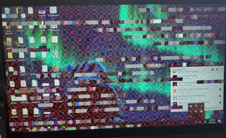 screen artefacts