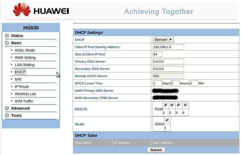 Huawei hg530 настройка wifi