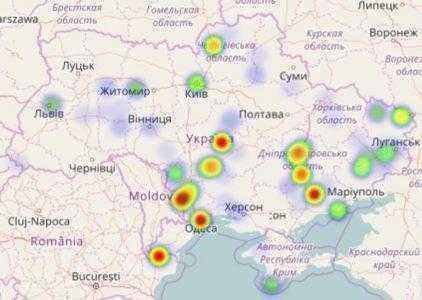 В Украине появился сайт с отображением географии распространения фамилий