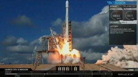 SpaceX впервые запустила засекреченный беспилотник X-37B для ВВС США и посадила первую ступень на наземную площадку