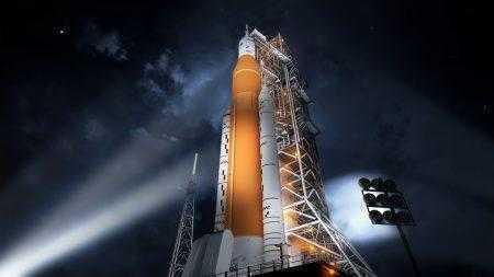 NASA показало очередную анимацию первого полета сверхтяжелой ракеты-носителя SLS, но, скорее всего, раньше середины 2020 года она не полетит